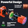 Submersible Water Pump, 8000GPH Pond Pump with 20FT Power Cord and 26 FT Lift Heigh, 600W Ultra Quiet Fountain Water Pump for Pond, Aquarium, Waterfall, Fish Tank, Hydroponic, Orange Black