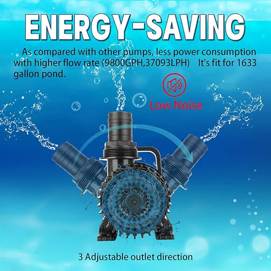 High Flow Submersible Pond Water Aquarium Pump Multi Scenario Application